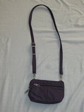 Travelon Anti-Theft Classic Convertible Crossbody & Waist Pack Dark Purple Bag